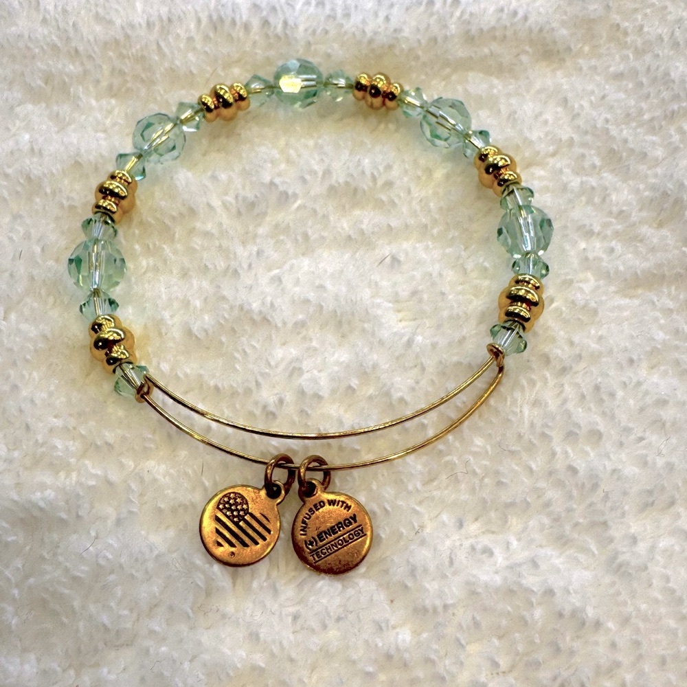 ALEX AND ANI - Swarovski - Green - (+)Energy Beaded Bracelet